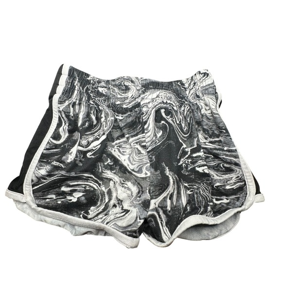 Jumping Beans Active Girls Black White Marble Print Athletic Shorts Size 6 - Picture 1 of 2